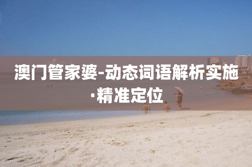 澳門(mén)管家婆-動(dòng)態(tài)詞語(yǔ)解析實(shí)施·精準(zhǔn)定位