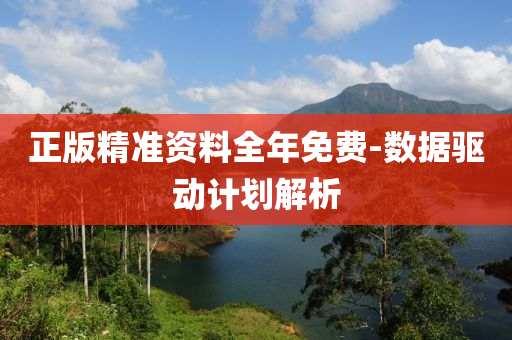 正版精準(zhǔn)資料全年免費(fèi)-數(shù)據(jù)驅(qū)動(dòng)計(jì)劃解析