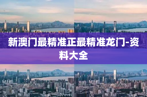 新澳門最精準正最精準龍門-資料大全