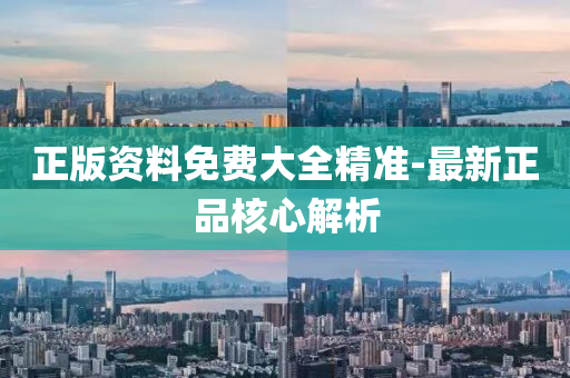 正版資料免費大全精準-最新正品核心解析