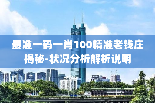 最準(zhǔn)一碼一肖100精準(zhǔn)老錢莊揭秘-狀況分析解析說明