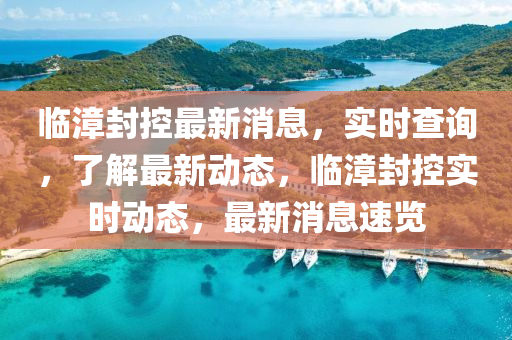 臨漳封控最新消息，實(shí)時(shí)查詢，了解最新動(dòng)態(tài)，臨漳封控實(shí)時(shí)動(dòng)態(tài)，最新消息速覽