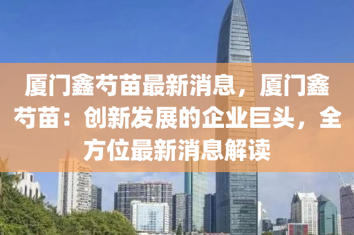 廈門鑫芍苗最新消息，廈門鑫芍苗：創(chuàng)新發(fā)展的企業(yè)巨頭，全方位最新消息解讀