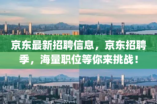 京東最新招聘信息，京東招聘季，海量職位等你來(lái)挑戰(zhàn)！
