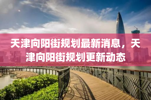 天津向陽街規(guī)劃最新消息，天津向陽街規(guī)劃更新動態(tài)