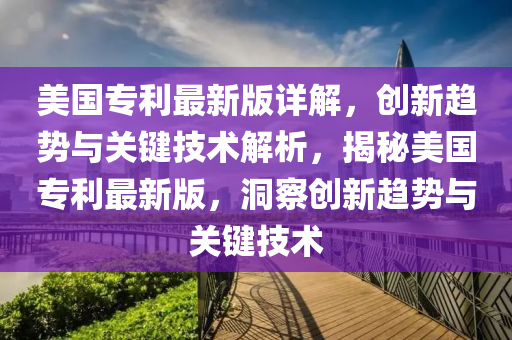 美國專利最新版詳解，創(chuàng)新趨勢與關(guān)鍵技術(shù)解析，揭秘美國專利最新版，洞察創(chuàng)新趨勢與關(guān)鍵技術(shù)