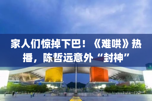 家人們驚掉下巴！《難哄》熱播，陳哲遠意外“封神”