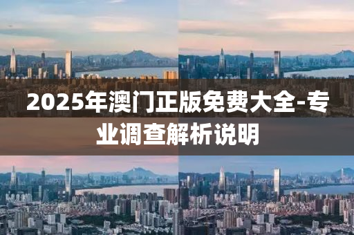 2025年澳門正版免費(fèi)大全-專業(yè)調(diào)查解析說明