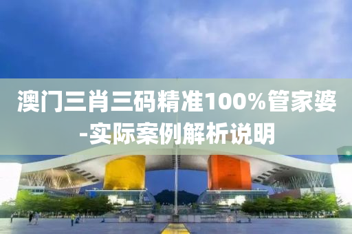 澳門三肖三碼精準(zhǔn)100%管家婆-實(shí)際案例解析說明