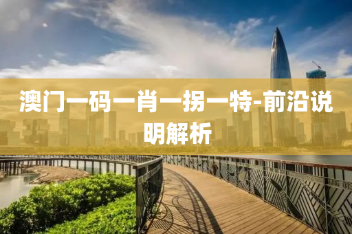 澳門(mén)一碼一肖一拐一特-前沿說(shuō)明解析