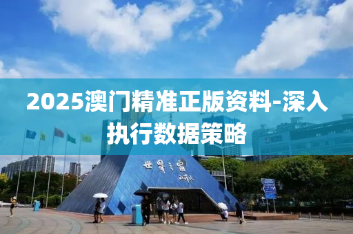 2025澳門精準正版資料-深入執(zhí)行數(shù)據(jù)策略