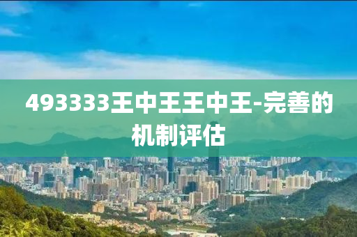 493333王中王王中王-完善的機(jī)制評(píng)估