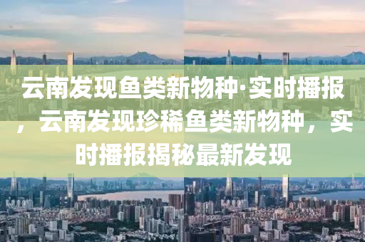 云南發(fā)現(xiàn)魚(yú)類新物種·實(shí)時(shí)播報(bào)，云南發(fā)現(xiàn)珍稀魚(yú)類新物種，實(shí)時(shí)播報(bào)揭秘最新發(fā)現(xiàn)