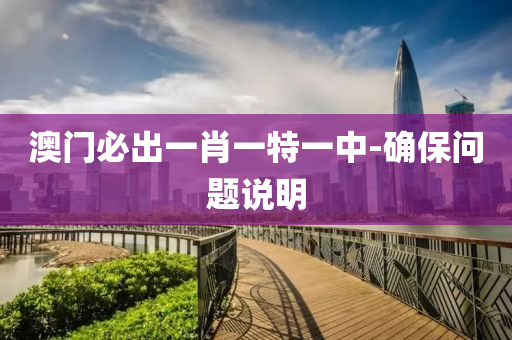 澳門(mén)必出一肖一特一中-確保問(wèn)題說(shuō)明