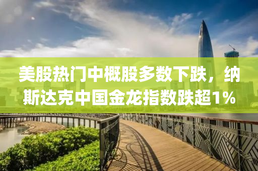 美股熱門(mén)中概股多數(shù)下跌，納斯達(dá)克中國(guó)金龍指數(shù)跌超1%