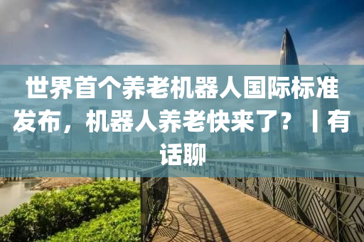 世界首個養(yǎng)老機器人國際標準發(fā)布，機器人養(yǎng)老快來了？丨有話聊