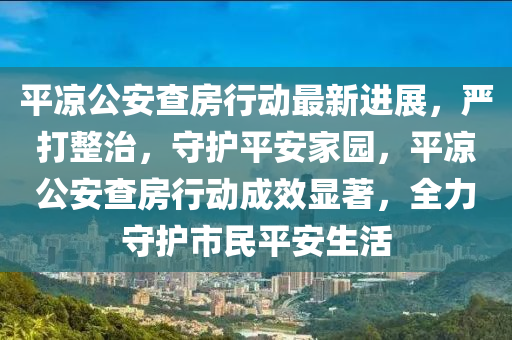 平?jīng)龉膊榉啃袆?dòng)最新進(jìn)展，嚴(yán)打整治，守護(hù)平安家園，平?jīng)龉膊榉啃袆?dòng)成效顯著，全力守護(hù)市民平安生活