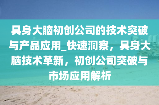 具身大腦初創(chuàng)公司的技術(shù)突破與產(chǎn)品應(yīng)用_快速洞察，具身大腦技術(shù)革新，初創(chuàng)公司突破與市場應(yīng)用解析
