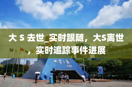 大 S 去世_實(shí)時(shí)跟隨，大S離世，實(shí)時(shí)追蹤事件進(jìn)展