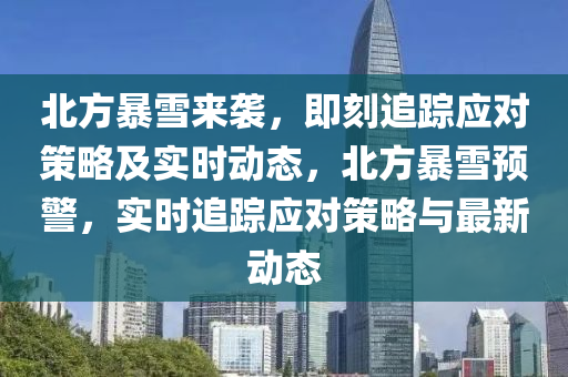 北方暴雪來襲，即刻追蹤應對策略及實時動態(tài)，北方暴雪預警，實時追蹤應對策略與最新動態(tài)