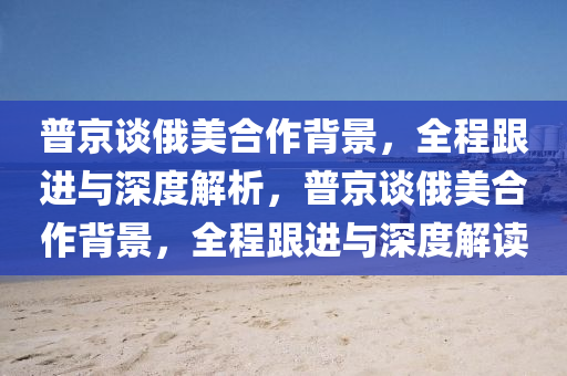 普京談俄美合作背景，全程跟進(jìn)與深度解析，普京談俄美合作背景，全程跟進(jìn)與深度解讀