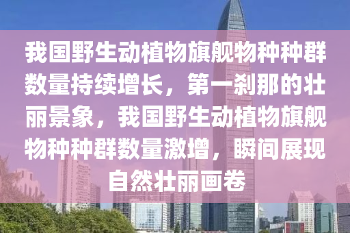 我國野生動植物旗艦物種種群數(shù)量持續(xù)增長，第一剎那的壯麗景象，我國野生動植物旗艦物種種群數(shù)量激增，瞬間展現(xiàn)自然壯麗畫卷