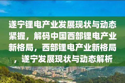 遂寧鋰電產(chǎn)業(yè)發(fā)展現(xiàn)狀與動態(tài)緊握，解碼中國西部鋰電產(chǎn)業(yè)新格局，西部鋰電產(chǎn)業(yè)新格局，遂寧發(fā)展現(xiàn)狀與動態(tài)解析