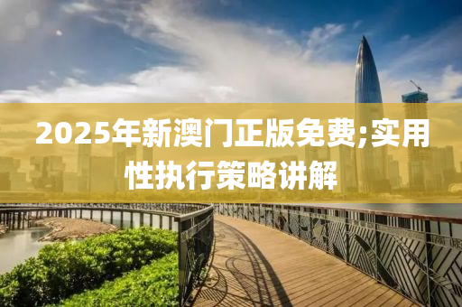 2025年新澳門正版免費;實用性執(zhí)行策略講解