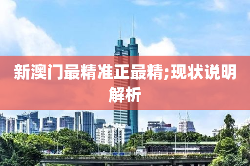 新澳門最精準(zhǔn)正最精;現(xiàn)狀說明解析