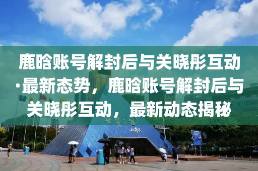 鹿晗賬號解封后與關曉彤互動·最新態(tài)勢，鹿晗賬號解封后與關曉彤互動，最新動態(tài)揭秘