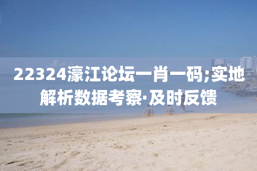 22324濠江論壇一肖一碼;實地解析數(shù)據(jù)考察·及時反饋