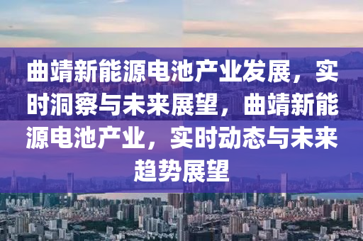曲靖新能源電池產業(yè)發(fā)展，實時洞察與未來展望，曲靖新能源電池產業(yè)，實時動態(tài)與未來趨勢展望