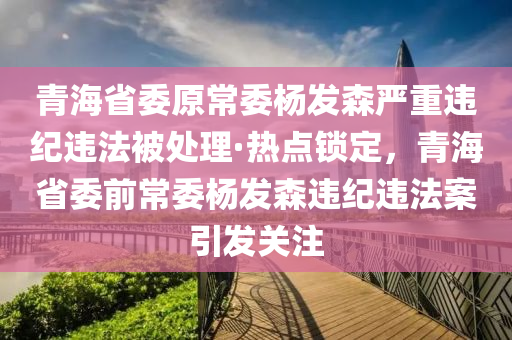 青海省委原常委楊發(fā)森嚴(yán)重違紀(jì)違法被處理·熱點(diǎn)鎖定，青海省委前常委楊發(fā)森違紀(jì)違法案引發(fā)關(guān)注