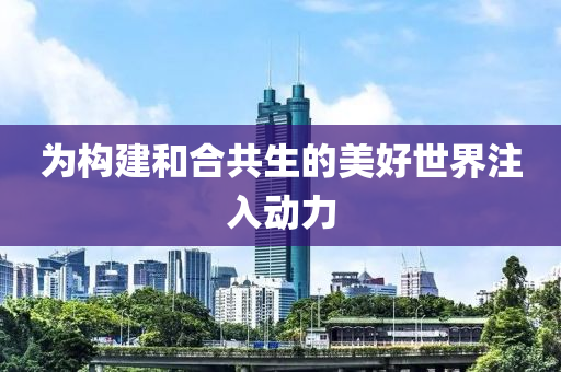為構建和合共生的美好世界注入動力