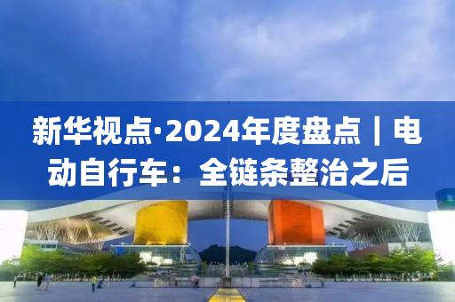 新華視點·2024年度盤點｜電動自行車：全鏈條整治之后