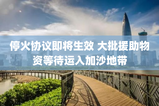 ?；饏f(xié)議即將生效 大批援助物資等待運入加沙地帶