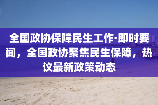 全國政協(xié)保障民生工作·即時要聞，全國政協(xié)聚焦民生保障，熱議最新政策動態(tài)