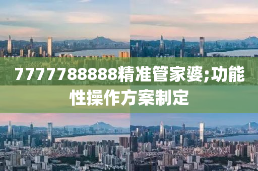 7777788888精準管家婆;功能性操作方案制定