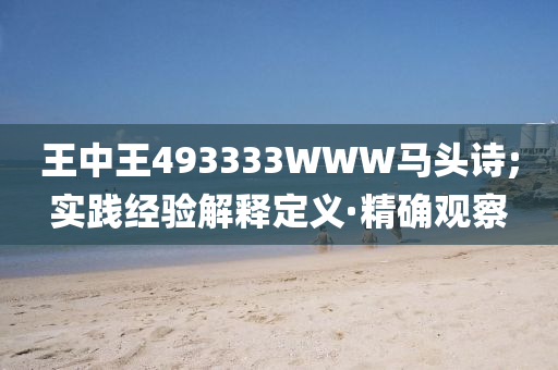 王中王493333WWW馬頭詩(shī);實(shí)踐經(jīng)驗(yàn)解釋定義·精確觀察