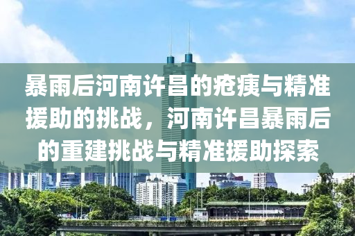 暴雨后河南許昌的瘡痍與精準(zhǔn)援助的挑戰(zhàn)，河南許昌暴雨后的重建挑戰(zhàn)與精準(zhǔn)援助探索
