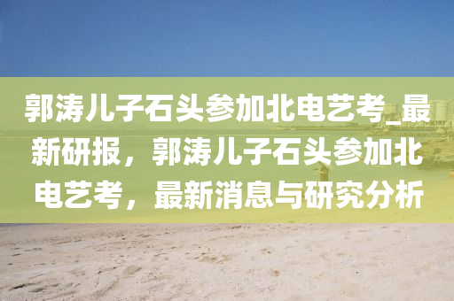 郭濤兒子石頭參加北電藝考_最新研報，郭濤兒子石頭參加北電藝考，最新消息與研究分析