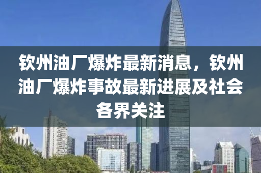 欽州油廠爆炸最新消息，欽州油廠爆炸事故最新進(jìn)展及社會(huì)各界關(guān)注