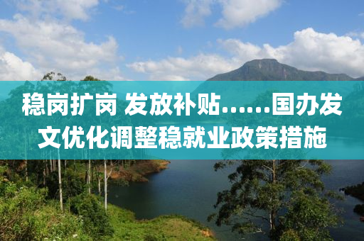 穩(wěn)崗擴(kuò)崗 發(fā)放補(bǔ)貼……國辦發(fā)文優(yōu)化調(diào)整穩(wěn)就業(yè)政策措施