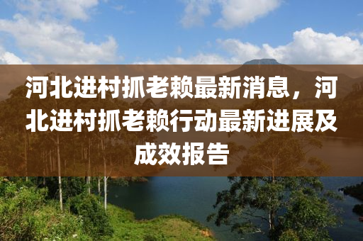 河北進(jìn)村抓老賴最新消息，河北進(jìn)村抓老賴行動(dòng)最新進(jìn)展及成效報(bào)告