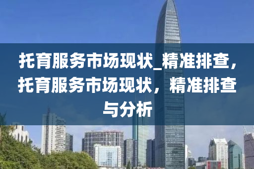 托育服務(wù)市場現(xiàn)狀_精準(zhǔn)排查，托育服務(wù)市場現(xiàn)狀，精準(zhǔn)排查與分析