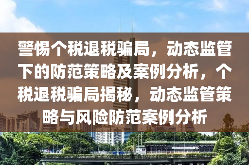 警惕個(gè)稅退稅騙局，動(dòng)態(tài)監(jiān)管下的防范策略及案例分析，個(gè)稅退稅騙局揭秘，動(dòng)態(tài)監(jiān)管策略與風(fēng)險(xiǎn)防范案例分析