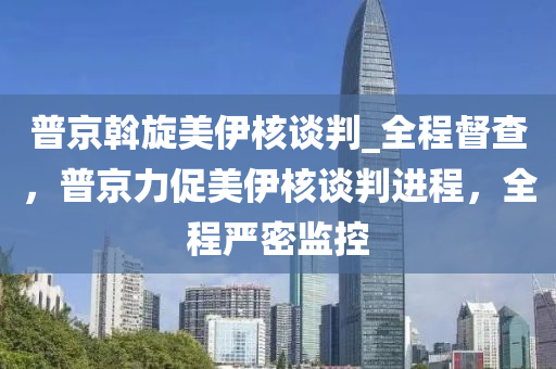 普京斡旋美伊核談判_全程督查，普京力促美伊核談判進(jìn)程，全程嚴(yán)密監(jiān)控