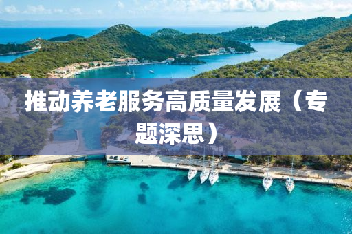 推動養(yǎng)老服務(wù)高質(zhì)量發(fā)展（專題深思）