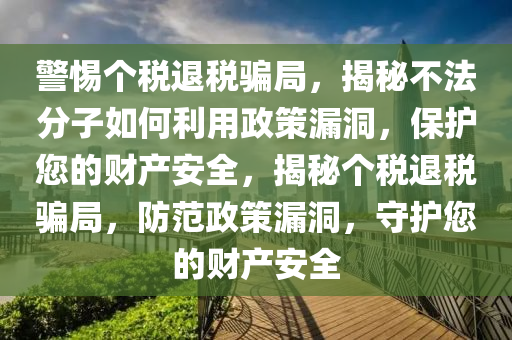警惕個(gè)稅退稅騙局，揭秘不法分子如何利用政策漏洞，保護(hù)您的財(cái)產(chǎn)安全，揭秘個(gè)稅退稅騙局，防范政策漏洞，守護(hù)您的財(cái)產(chǎn)安全