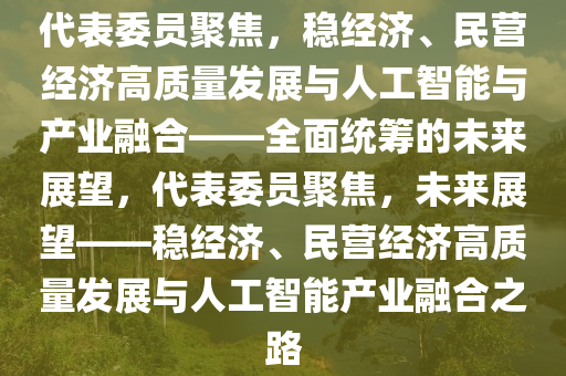 代表委員聚焦，穩(wěn)經(jīng)濟、民營經(jīng)濟高質(zhì)量發(fā)展與人工智能與產(chǎn)業(yè)融合——全面統(tǒng)籌的未來展望，代表委員聚焦，未來展望——穩(wěn)經(jīng)濟、民營經(jīng)濟高質(zhì)量發(fā)展與人工智能產(chǎn)業(yè)融合之路